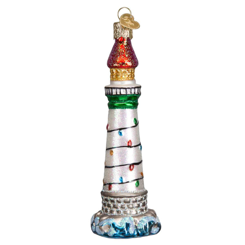Old World Christmas Holiday Lighthouse Ornament