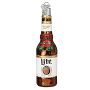 Old World Christmas Holiday Miller Lite Bottle Ornament