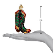 Old World Christmas Holly Berry Cowboy Boot