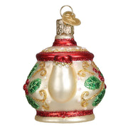 Old World Christmas Holly Teapot Ornament