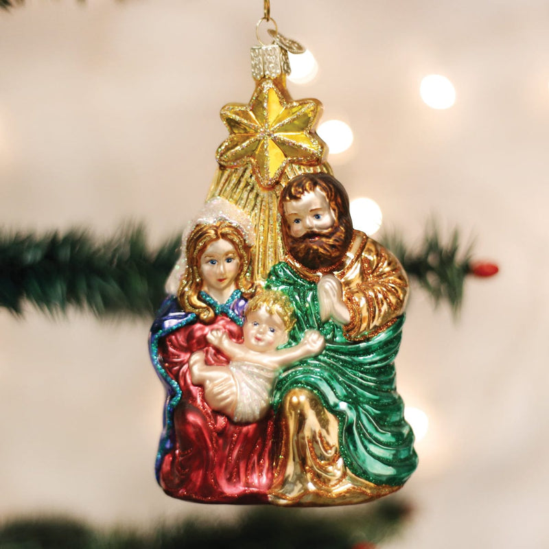 Old World Christmas Holy Family With Star