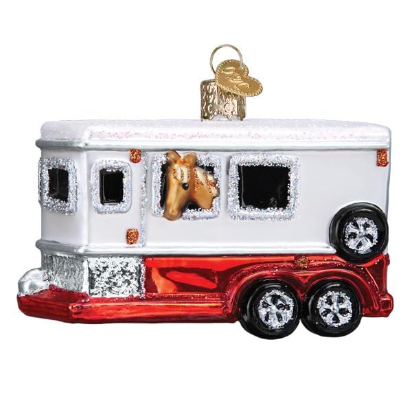 Old World Christmas Horse Trailer Ornament