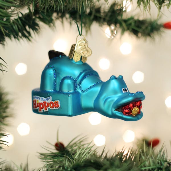 Old World Christmas Hungry Hungry Hippos Ornament