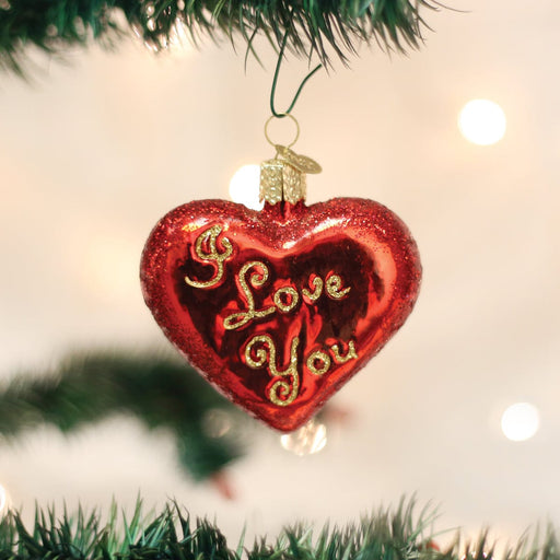 Old World Christmas I Love You Heart Ornament