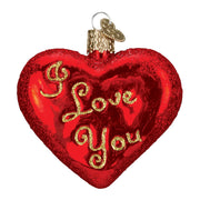 Old World Christmas I Love You Heart Ornament