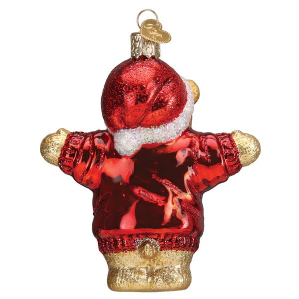 Old World Christmas I Love You More Bear Ornament
