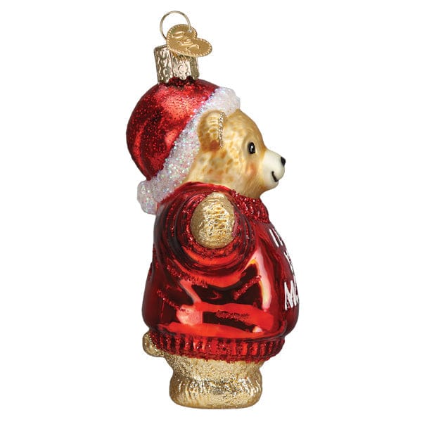 Old World Christmas I Love You More Bear Ornament