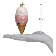 Old World Christmas Ice Cream Cone Ornament