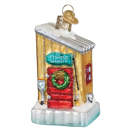 Old World Christmas Ice Fishing Shanty Ornament