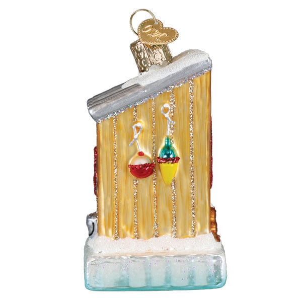Old World Christmas Ice Fishing Shanty Ornament
