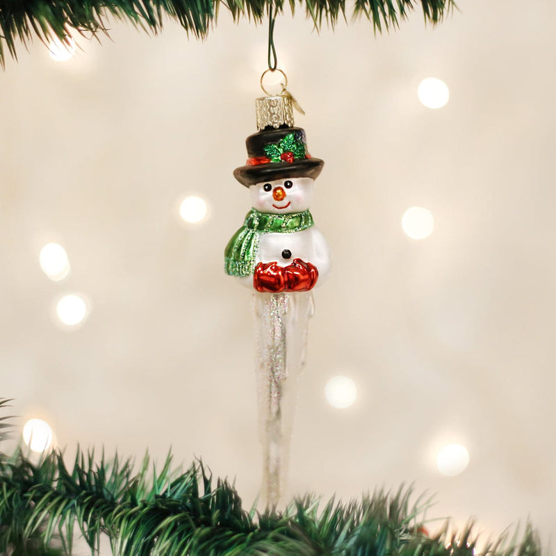 Old World Christmas Icicle Snowman Ornament