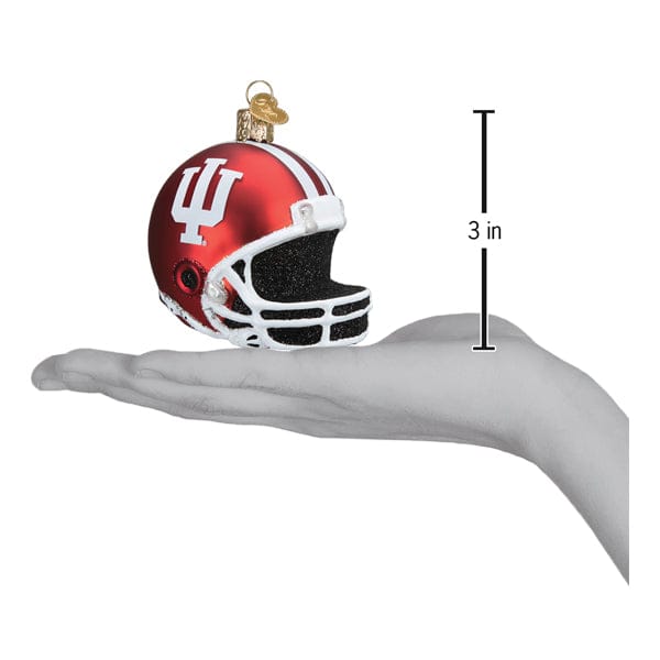 Old World Christmas Indiana Football Helmet Ornament