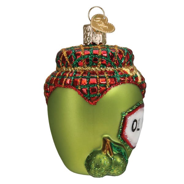 Old World Christmas Jar Of Olives Ornament