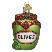 Old World Christmas Jar Of Olives Ornament