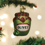 Old World Christmas Jar Of Olives Ornament