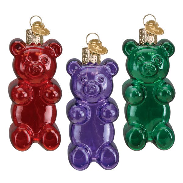 Old World Christmas Jelly Bear Set Ornament