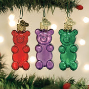 Old World Christmas Jelly Bear Set Ornament