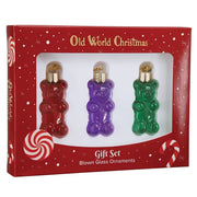 Old World Christmas Jelly Bear Set Ornament