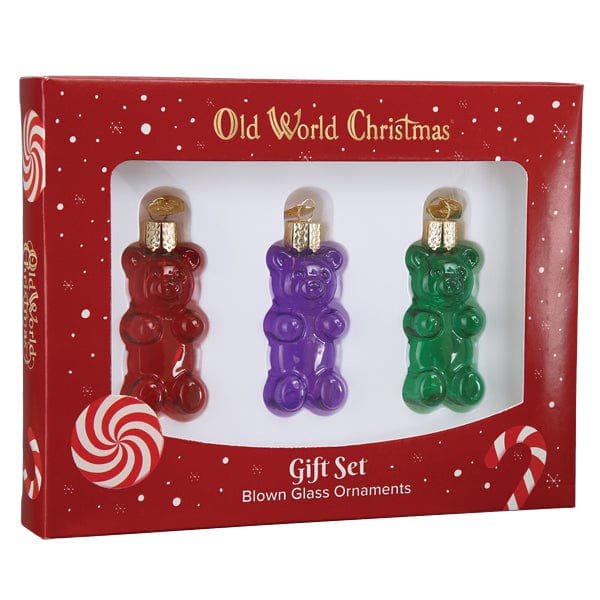 Old World Christmas Jelly Bear Set Ornament