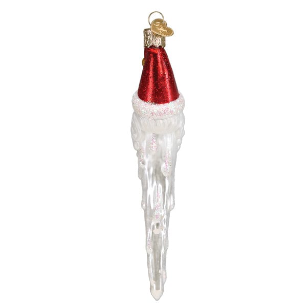 Old World Christmas Jingle Bell Santa Icicle Ornament