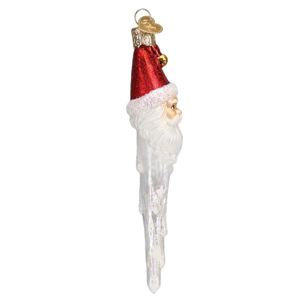 Old World Christmas Jingle Bell Santa Icicle Ornament