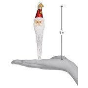 Old World Christmas Jingle Bell Santa Icicle Ornament