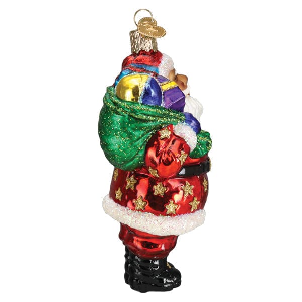Old World Christmas Jolly African American Santa Ornament