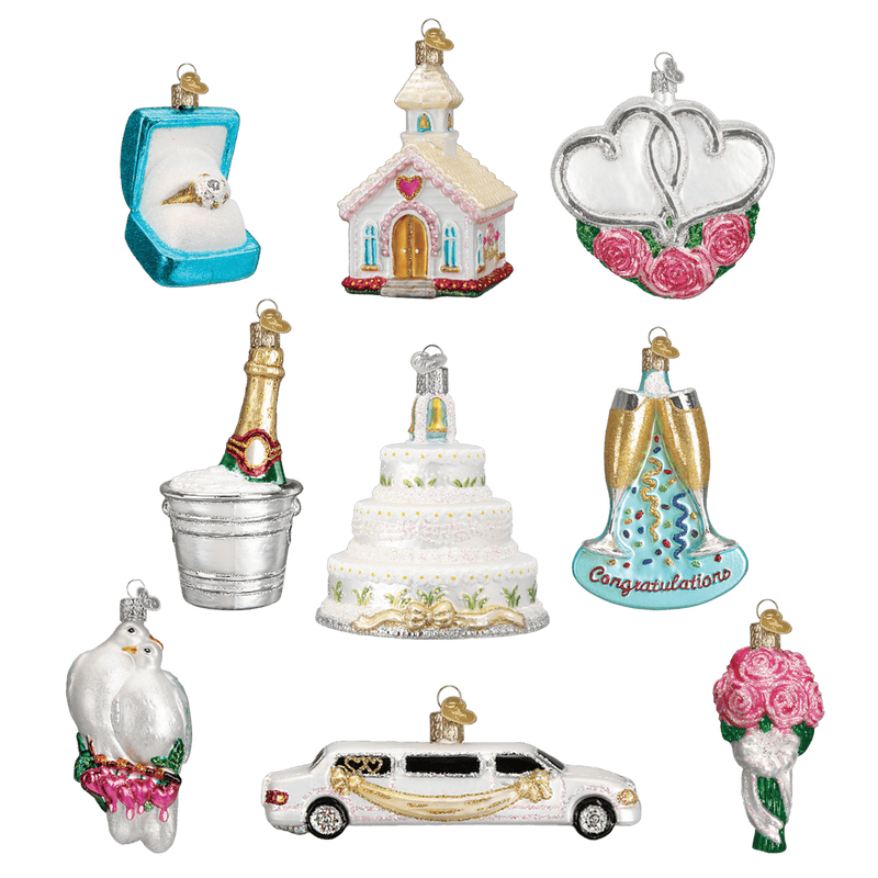 Old World Christmas Just Married Collection Ornaments