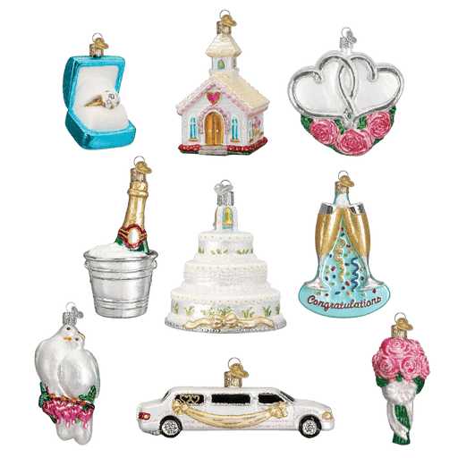 Old World Christmas Just Married Collection Ornaments