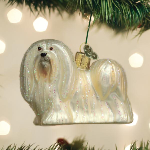Old World Christmas Lhaso Apso Ornament