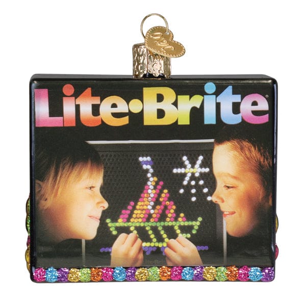 Old World Christmas Lite Brite Box Ornament