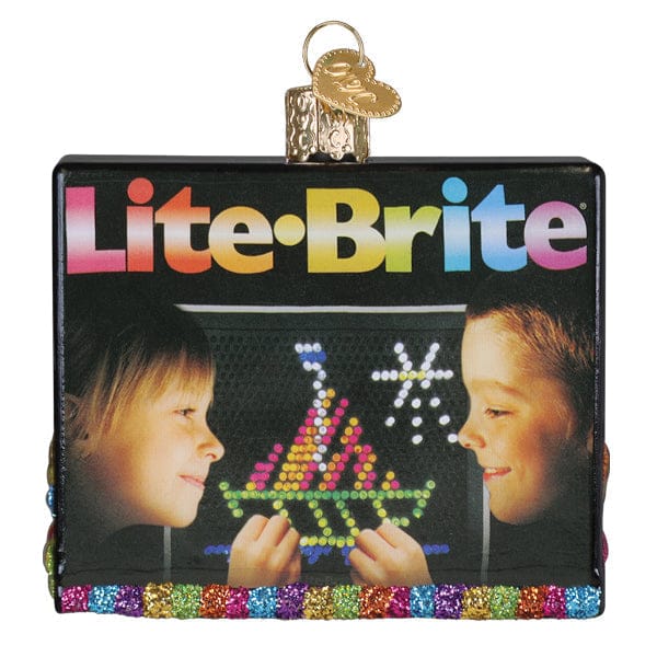 Old World Christmas Lite Brite Box Ornament