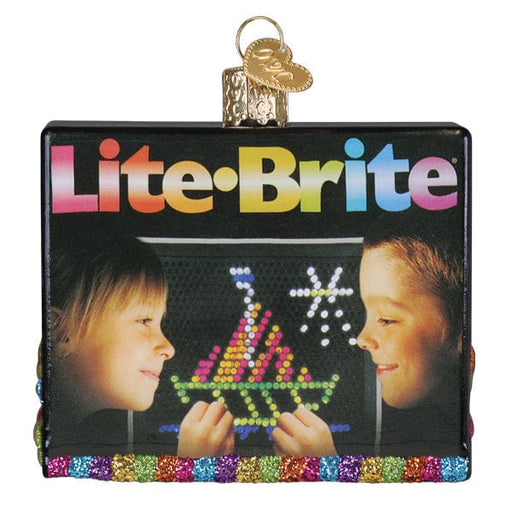Old World Christmas Lite Brite Box Ornament