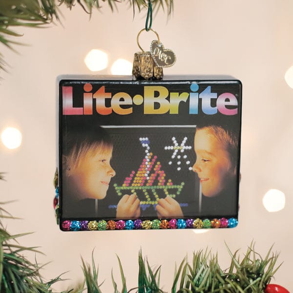 Old World Christmas Lite Brite Box Ornament