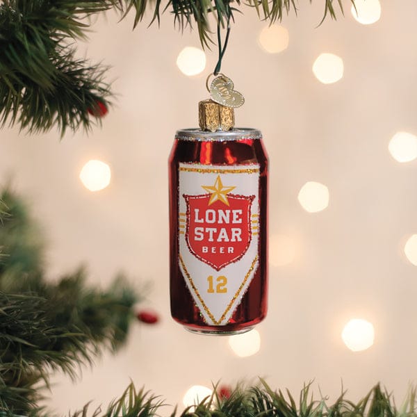 Old World Christmas Lone Star Beer Can Ornament