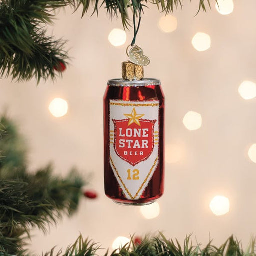 Old World Christmas Lone Star Beer Can Ornament