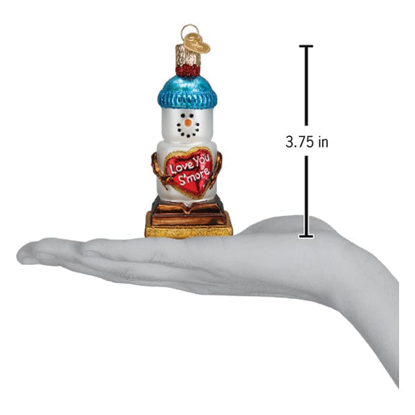 Old World Christmas Love You S'more Snowman Ornament