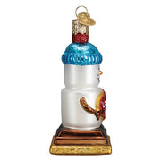 Old World Christmas Love You S'more Snowman Ornament