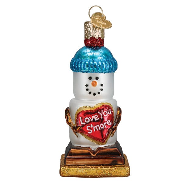 Old World Christmas Love You S'more Snowman Ornament