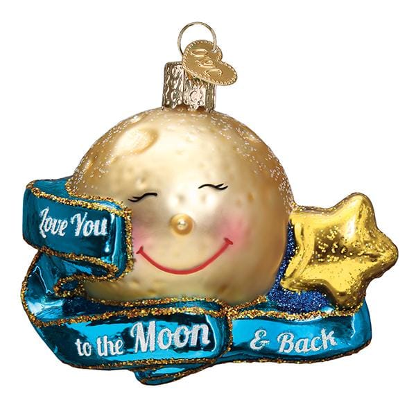 Old World Christmas Love You To The Moon & Back Ornament