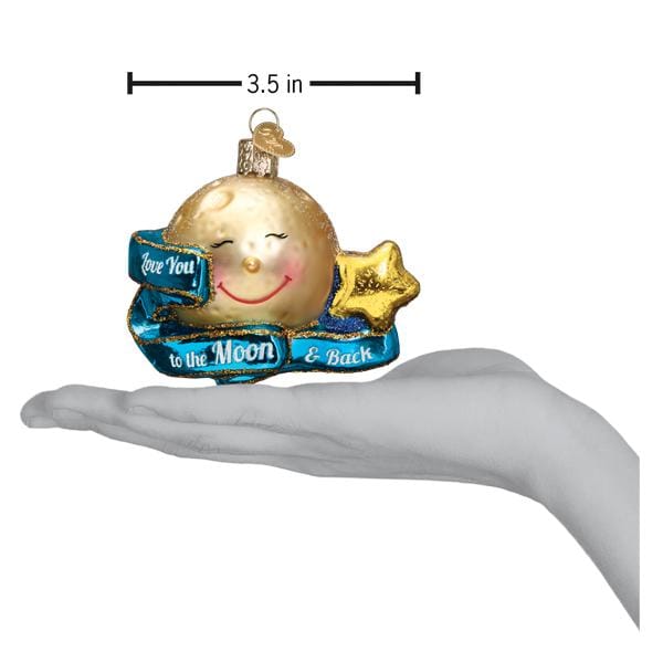 Old World Christmas Love You To The Moon & Back Ornament