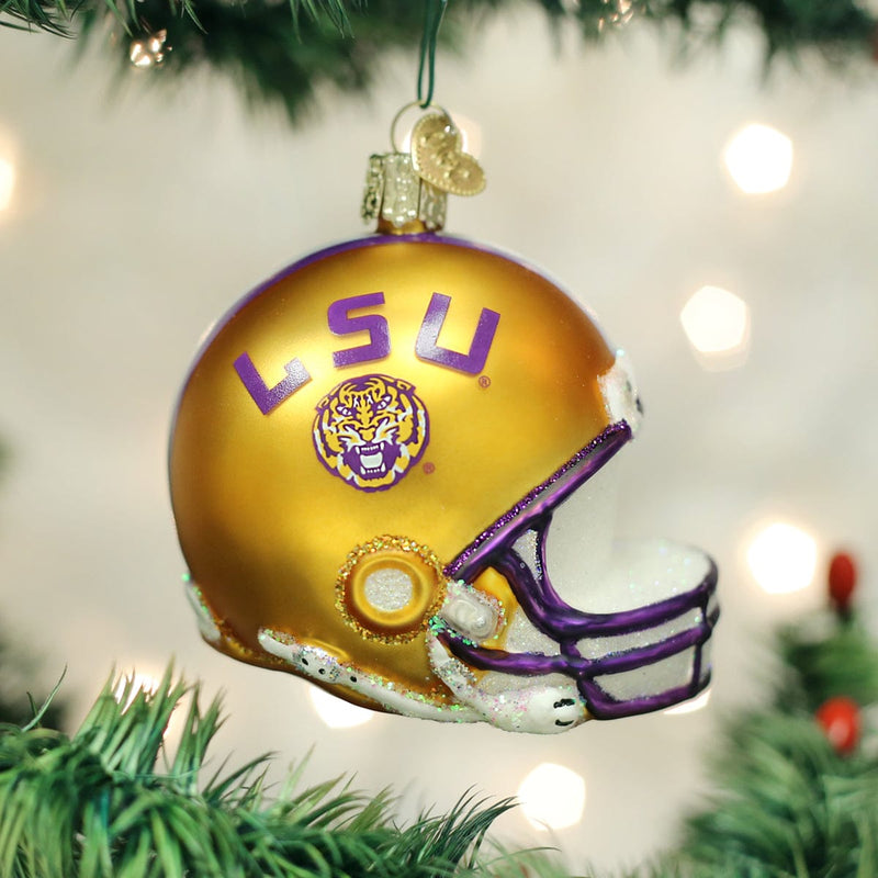 Old World Christmas LSU Helmet Ornament