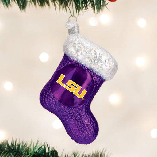 Old World Christmas LSU  Stocking Ornament