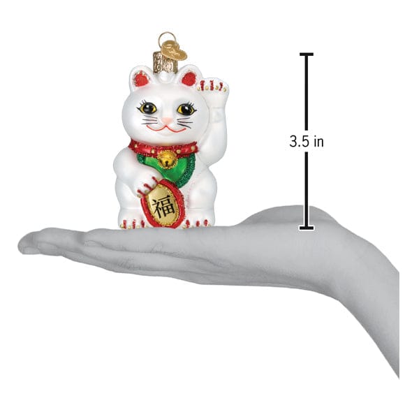 Old World Christmas Lucky Cat Ornament