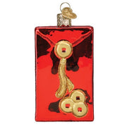 Old World Christmas Lucky Red Envelope Ornament