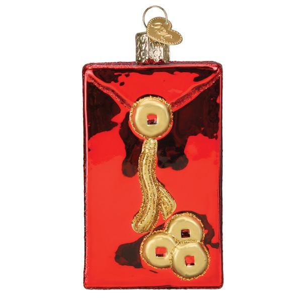Old World Christmas Lucky Red Envelope Ornament