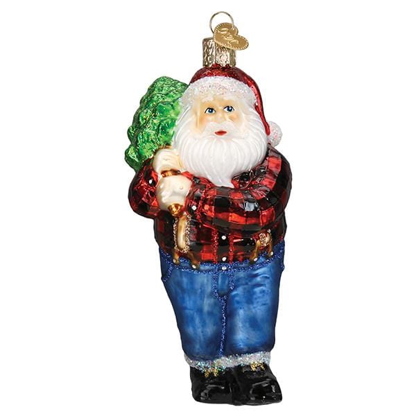 Old World Christmas Lumberjack Santa Ornament