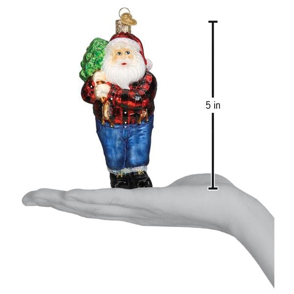 Old World Christmas Lumberjack Santa Ornament