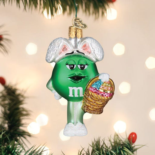 Old World Christmas M&M'S Green Easter Ornament