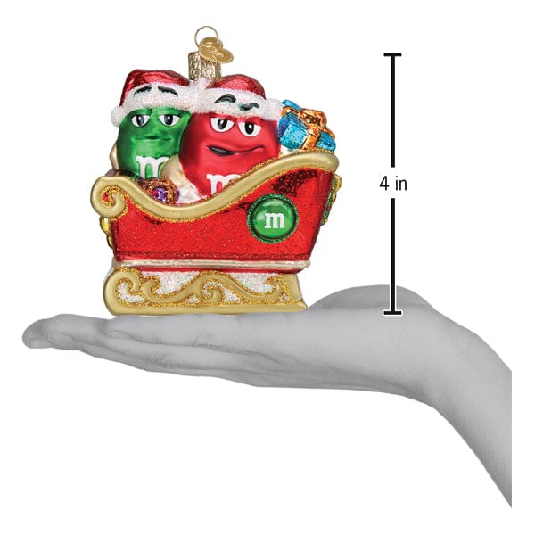 Old World Christmas M&M'S In Sleigh Ornament